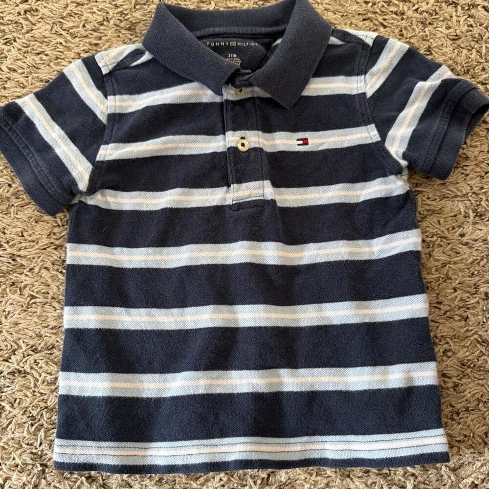 Tommy-hilfiger Men's Navy and Blue Polo-shirts
